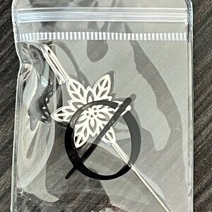 Oreylo Silver-tone Earring/Hook - Lotus Flower